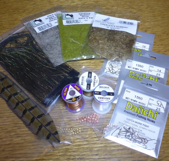 NYMPH FLY TYING KIT MATERIALS