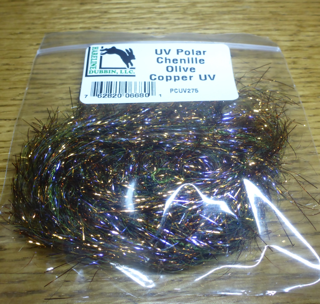 UV Polar Chenille Olive Copper - Troutlore Fly Tying