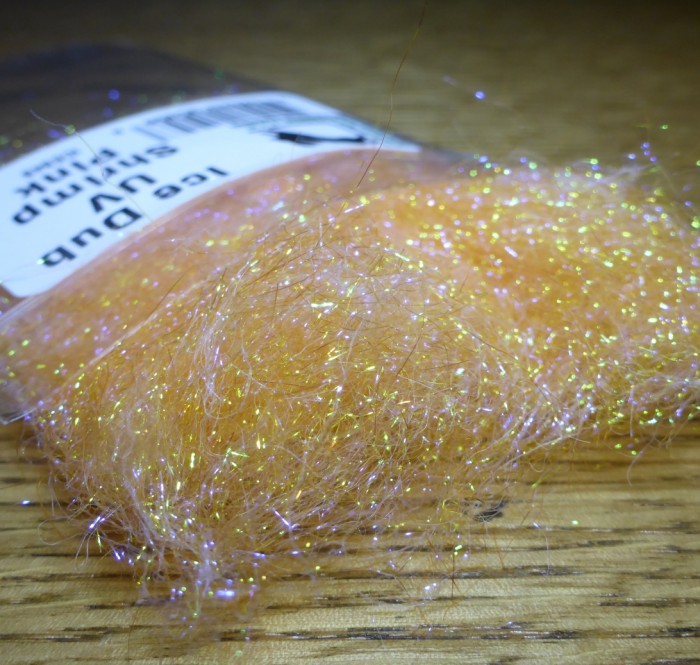 HARELINE DUBBIN ICE DUB ICE343 UV SHRIMP PINK TROUTLORE AUSTRALIA AND NEW ZEALAND FLY TYING MATERIALS SUPPLIES