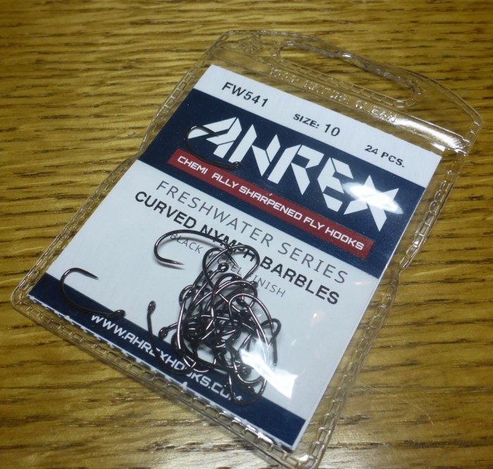 AHREX FW541 BARBLESS FRESHWATER HOOKS CURVED NYMPH FLYTYING SUPPLIES AUSTRALIA TROUTLORE