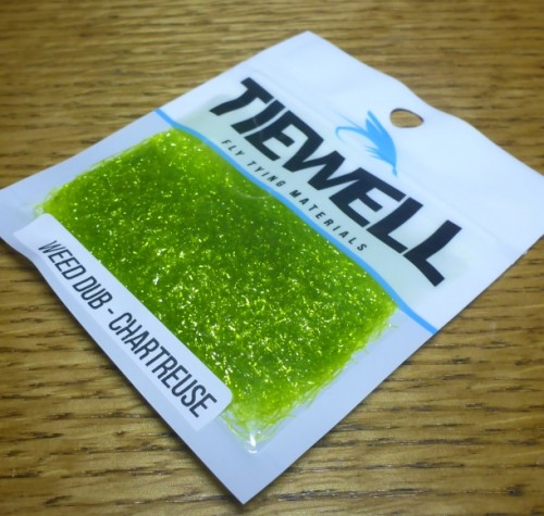 TIEWELL WEED DUB CHARTREUSE GREEN FLY TYING MATERIALS DUBBING AUSTRALIA TROUTLORE