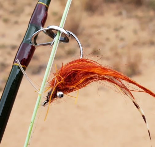 Kracken dubbing and Barred Zonker on Ahrex Hooks by Dave @nqsaltwaterflies