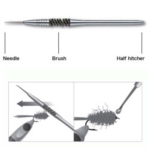 C&F DESIGN CFT-70 3-IN-1 DUBBING BRUSH FLYTYING TOOL AUSTRALIA TROUTLORE FLY TYING STORE