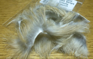 CROSSCUT RABBIT STRIPS GRIZZLY NATURAL HAIR AVAILABLE AT TROUTLORE FLY TYING SHOP AUSTRALIA