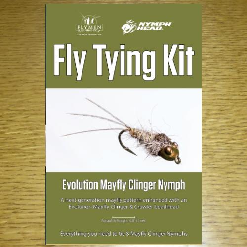 Flymen Fishing Co Fly Tying Kit - Nymph-Head Evolution Mayfly Clinger Nymph