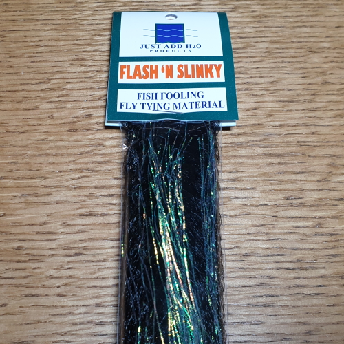 H2O Flash N Slinky - Black - Troutlore Fly Tying Shop
