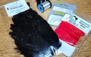 RED AND BLACK MATUKA FLY TYING KIT TIEYOUROWN TROUTLORE FLY TYING STORE AUSTRALIA