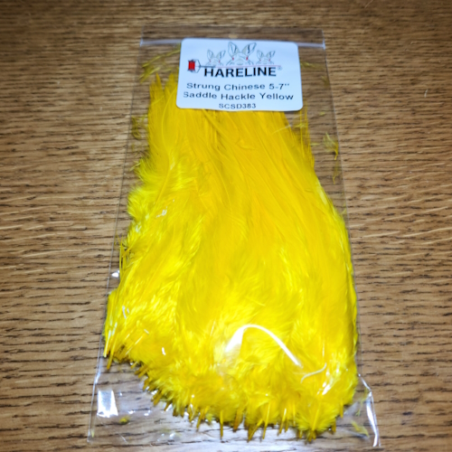 HARELINE STRUNG SADDLE HACKLE FEATHERS FLYTYING MATERIALS TROUTLORE AUSTRALIA