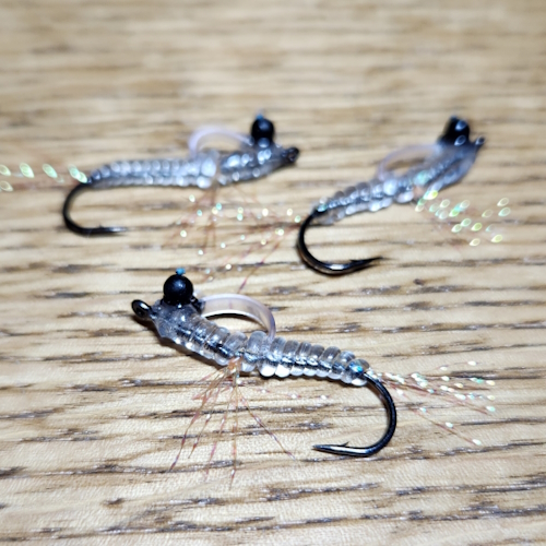 GRIFFOS CELLULOID SHRIMP BY JOES FLIES AUSTRALIA AVAILABLE AT TROUTLORE FLY TYING STORE