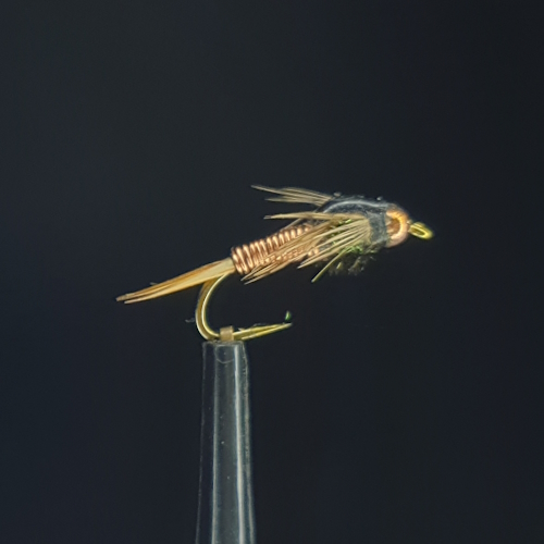 VAGABOND FLIES COPPER JOHN NYMPH FLY PATTERN AVAILABLE AT TROUTLORE FLY TYING STORE AUSTRALIA