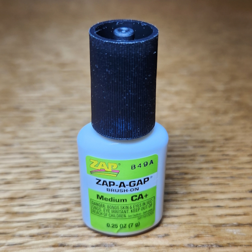 ZAP-A-GAP BRUSH ON MEDIUM CA+ GLUE AVAILABLE AT TROUTLORE FLY TYING STORE AUSTRALIA ZAP CA