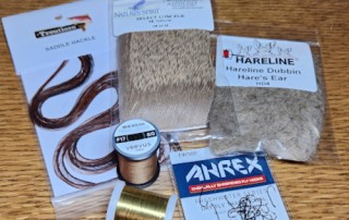 TROTH ELK HAIR CADDIS TIEYOUROWN KIT AVAILABLE FROM TROUTLORE FLY TYING STORE AUSTRALIA